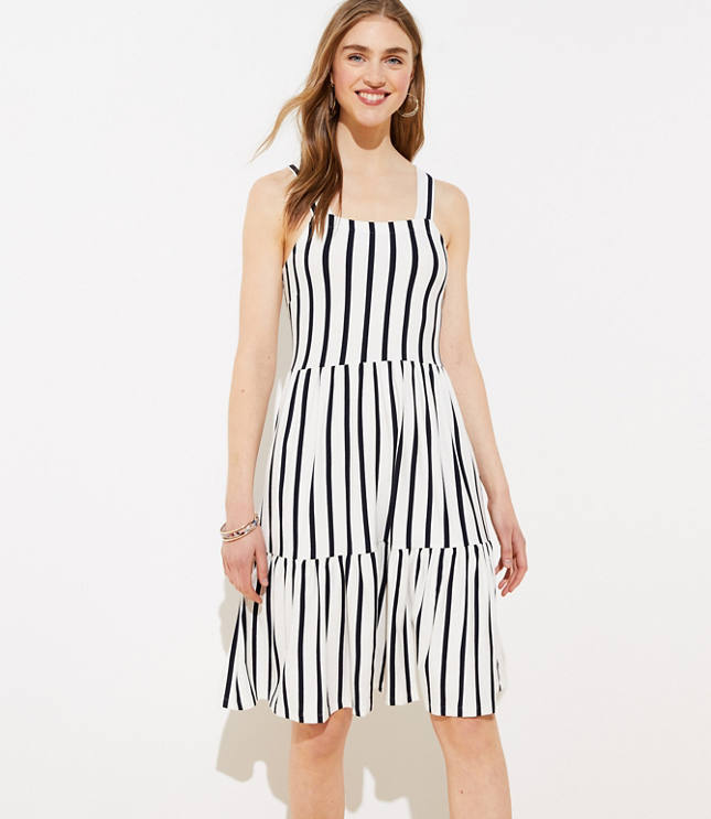 petite square neck dress