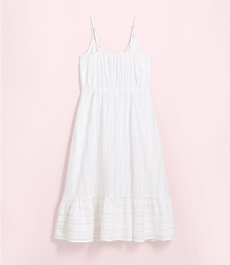 Petite Shimmer Stripe Strappy Pocket Dress image number 2