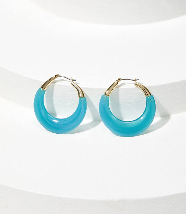 Resin Hoop Earrings