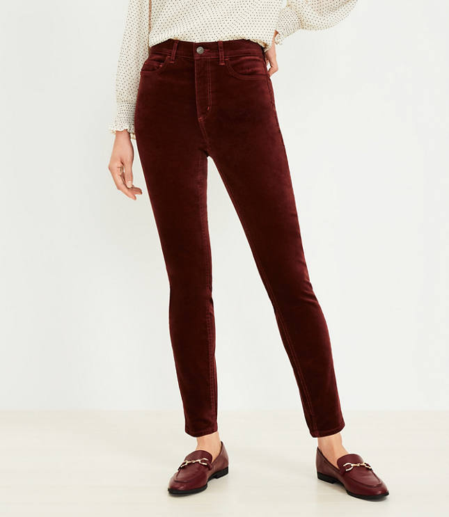 Velvet Skinny Pants