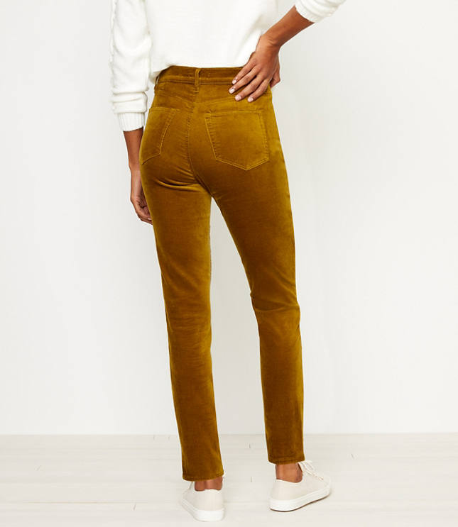 Pintucked Belted Slim Pants in Twill