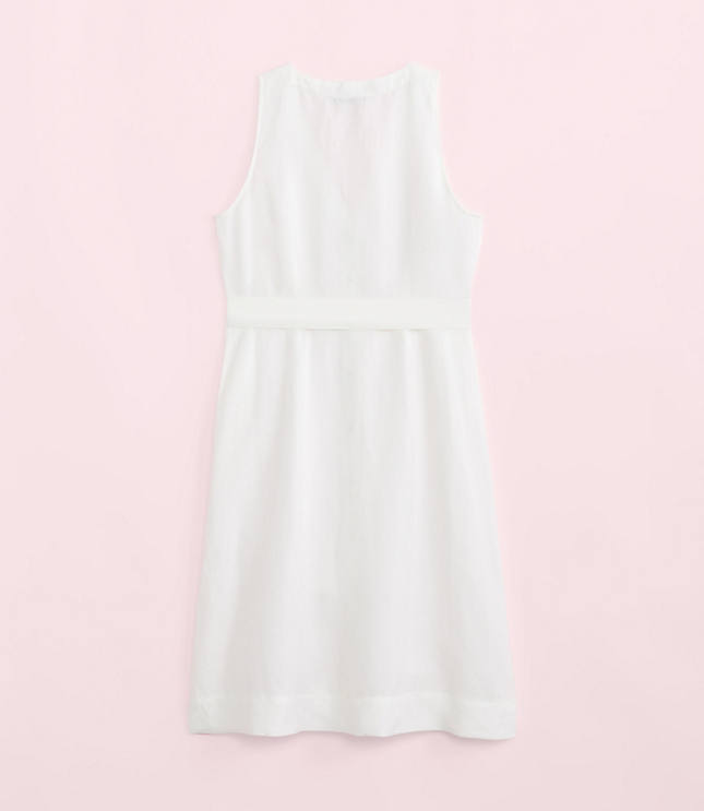 white linen dress petite