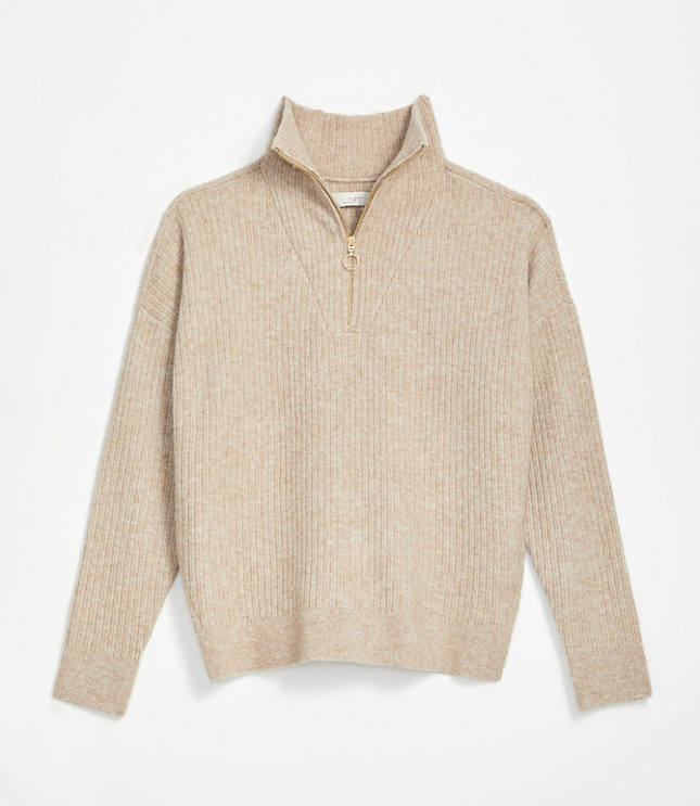 zipper collar sweater