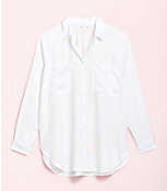 Lou & Grey Fluid Twill Pocket Tunic Shirt carousel Product Image 1