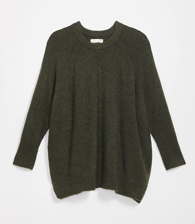 Lou Grey Seamed Poncho Sweater