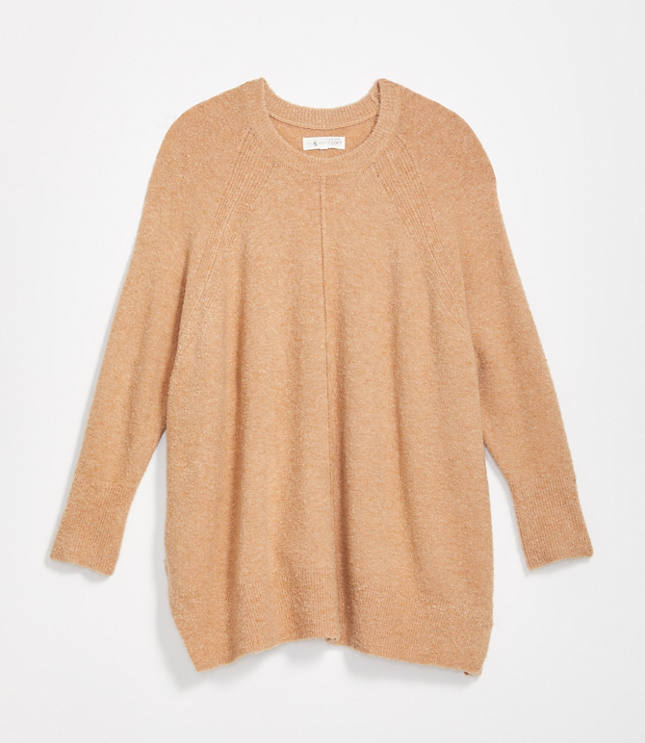 Lou Grey Seamed Poncho Sweater