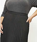 LOFT Plus Melange Pleated Skirt carousel Product Image 2