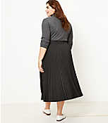 LOFT Plus Melange Pleated Skirt carousel Product Image 3