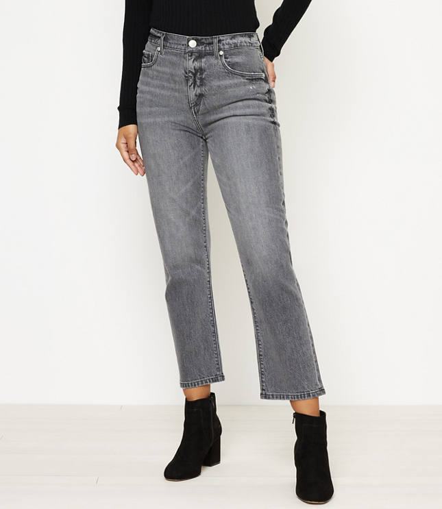 silver crop jeans