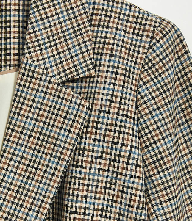 LOFT Plus Checked Long Modern Blazer