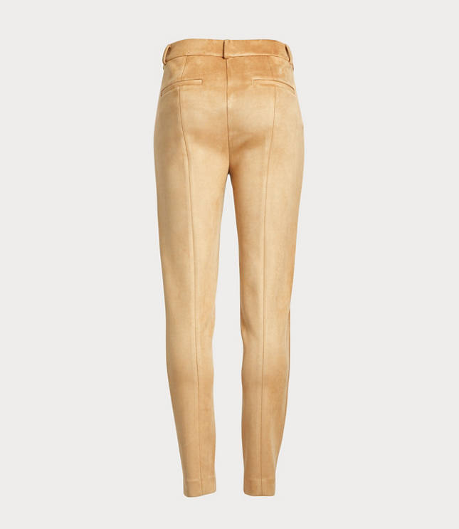 faux suede skinny pants