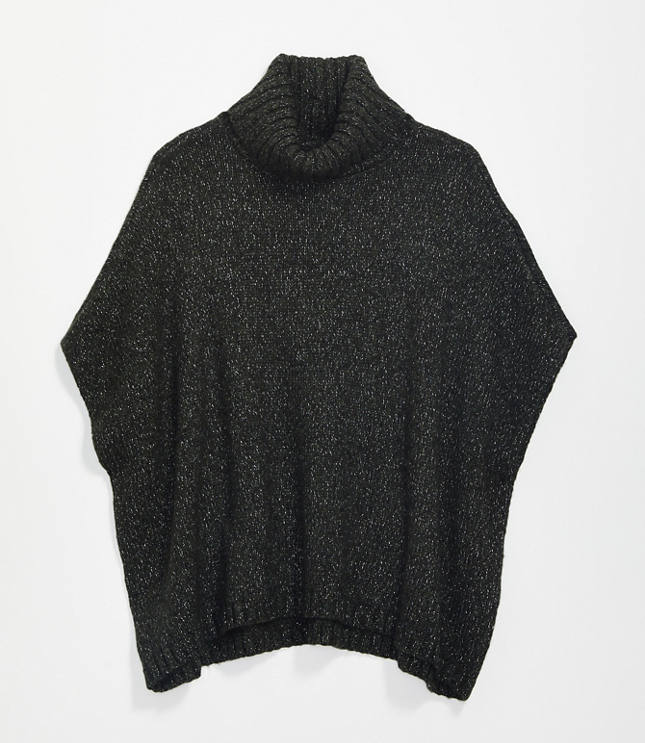 turtleneck poncho sweater loft