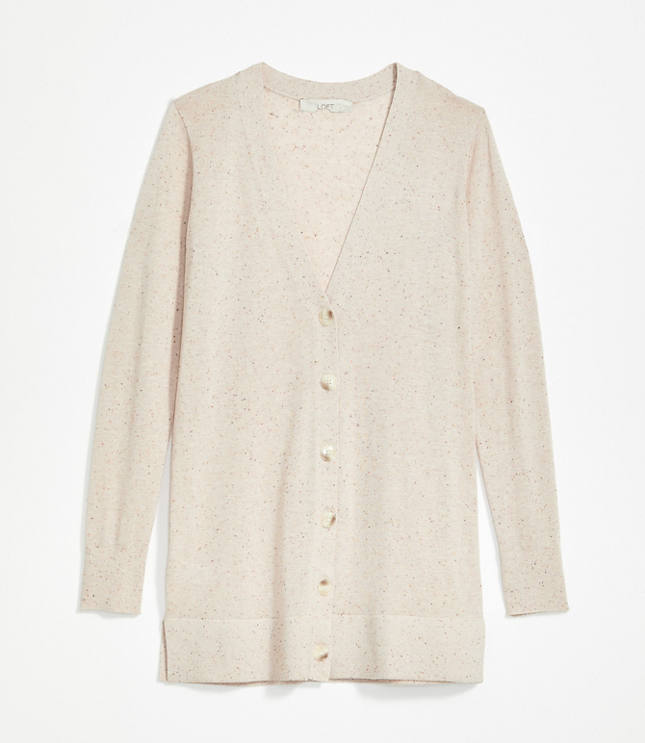 LOFT Plus Flecked Boyfriend Cardigan