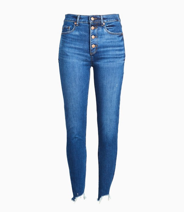 loft curvy skinny crop jeans