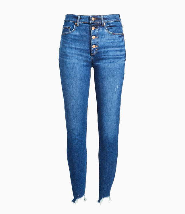 loft curvy skinny jeans