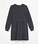Striped Button Back Swing Dress carousel Product Image 3