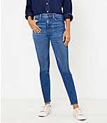 High Rise Skinny Jeans in Authentic Dark Indigo Wash carousel Product Image 1