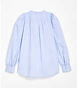 Petite Split Neck Tunic Shirt carousel Product Image 4