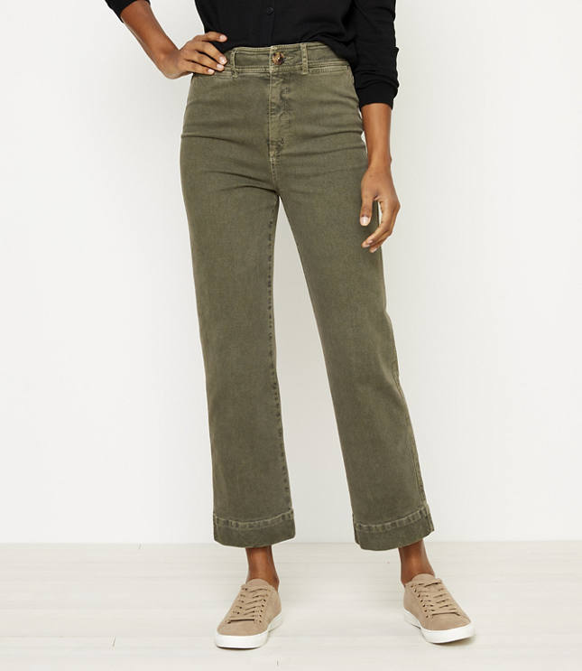 slim wide leg jeans