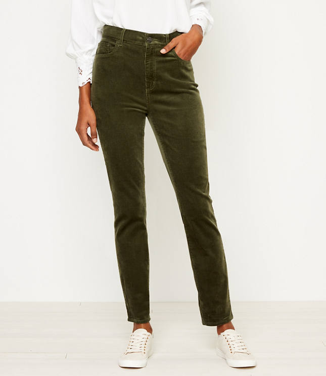 high waisted cord jeans