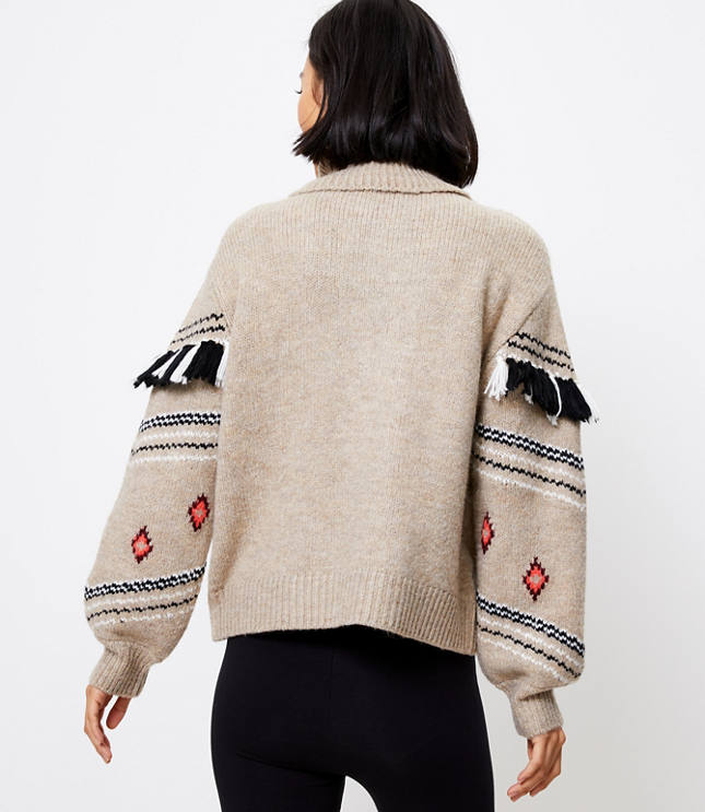 Lou & Grey Fringe Fair Isle Sweater