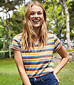 Striped New Crew Tee carousel Product Image 1