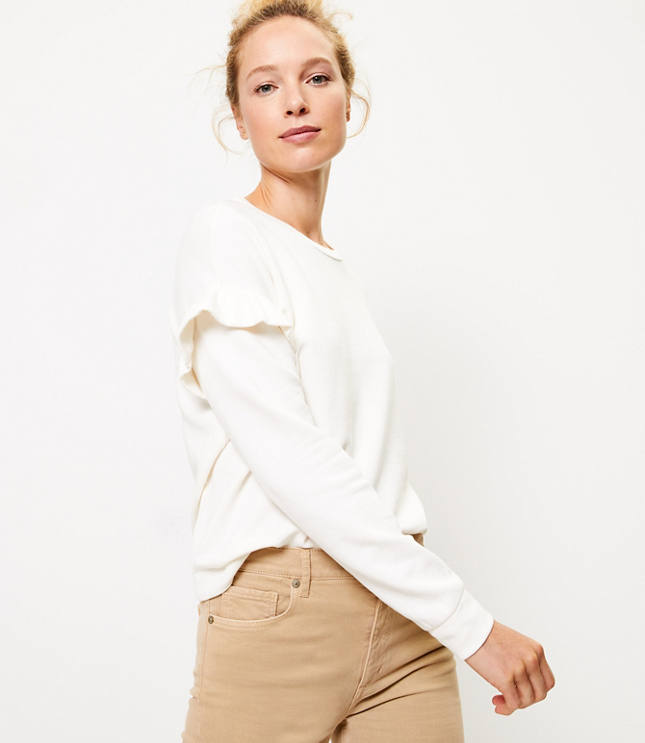 sweatsuit with ruffles