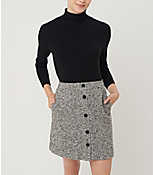 Textured Button Pocket Skirt carousel Product Image 1