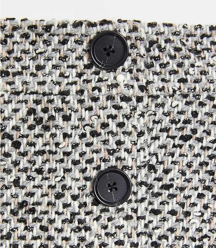 Textured Button Pocket Skirt image number 3