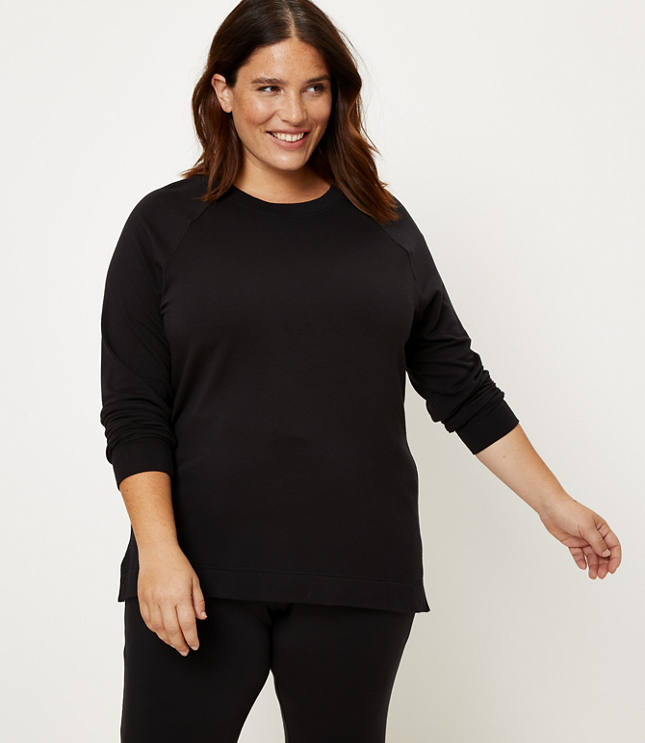 LOFT Plus Lou Grey Signaturesoft Sweatshirt