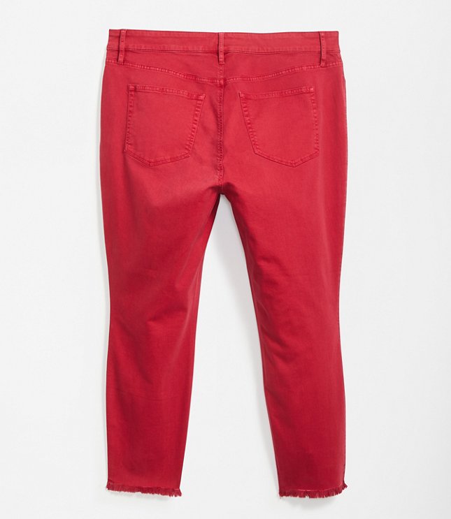 loft red jeans