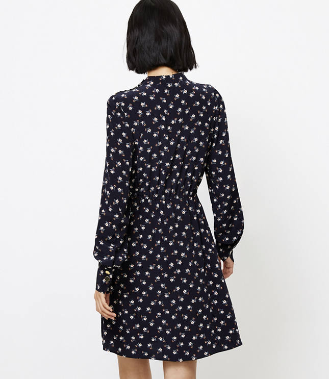 Loft shoulder button flare dress hotsell