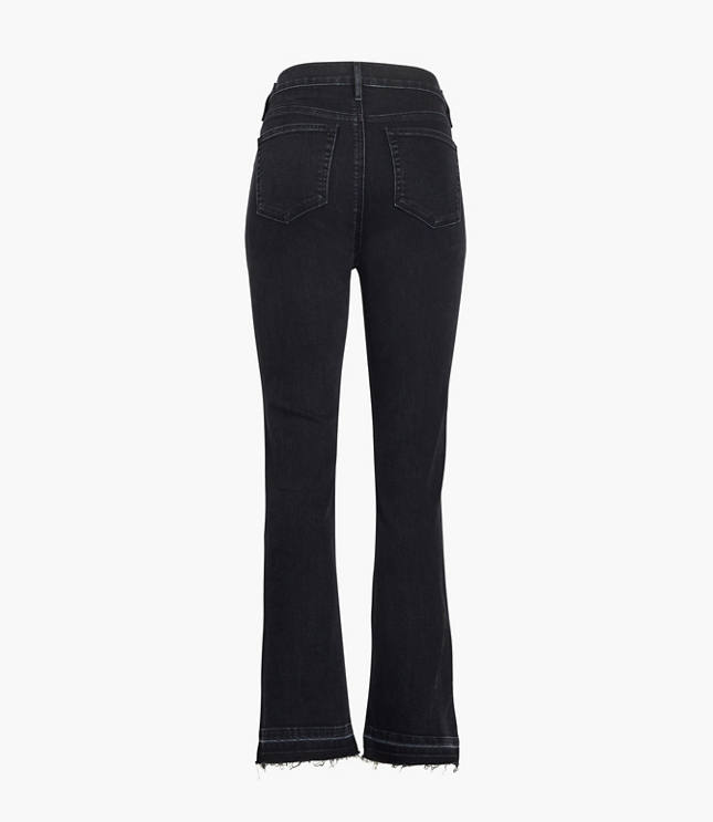petite black flare jeans