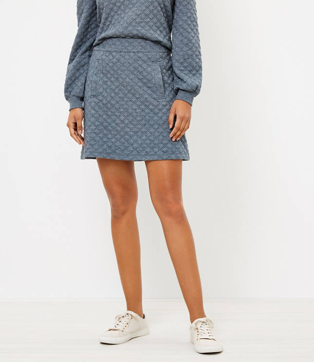 Quilted Shift Skirt