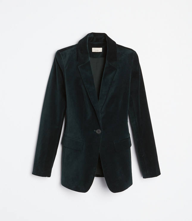 Loft velvet blazer deals