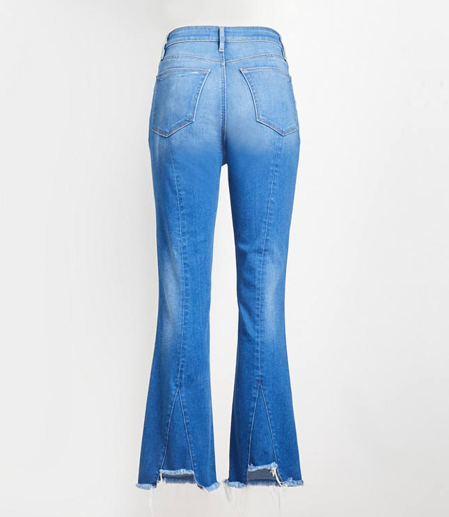 slit flare jeans