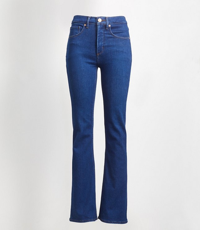 Curvy High Rise Slim Flare Jeans in 