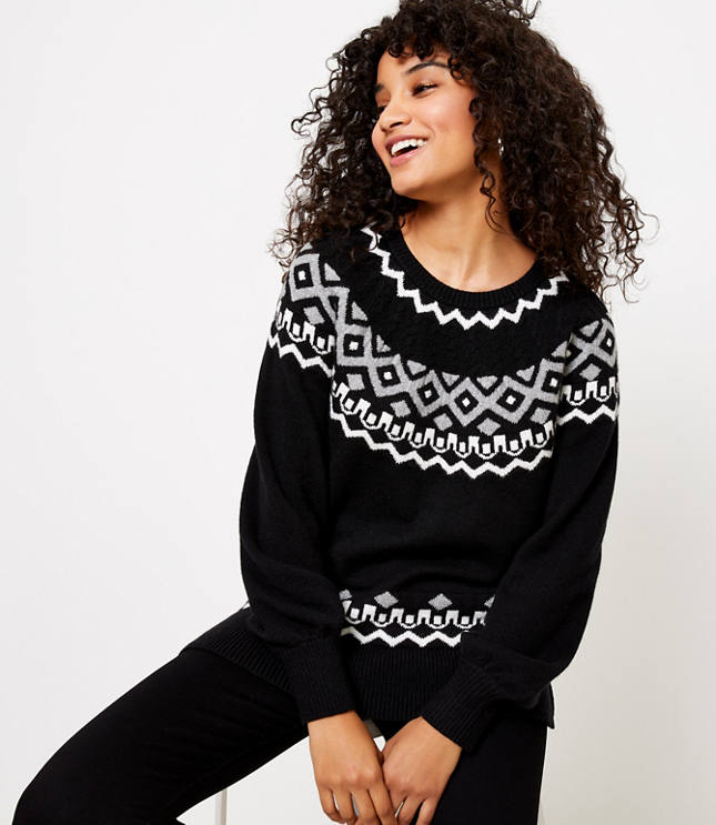 Cable Fair Isle Sweater