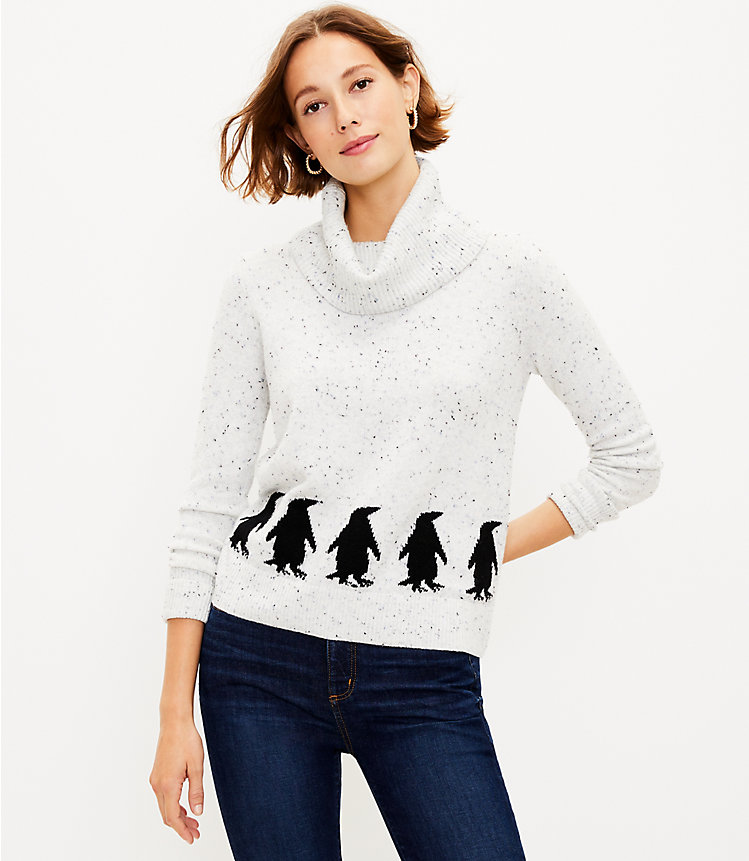 Penguin Cowl Neck Sweater image number 0