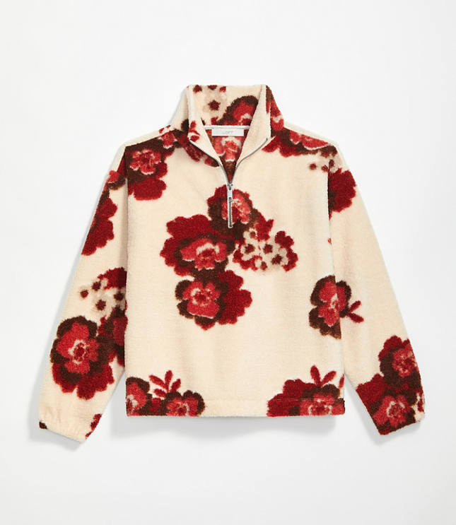 Loft floral online sweatshirt