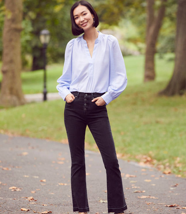 loft curvy kick crop jeans