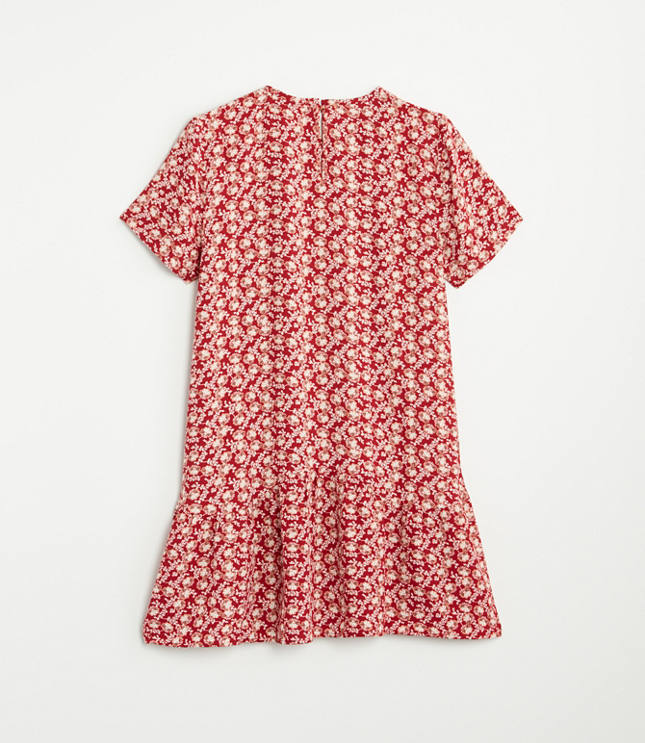 Loft floral swing dress deals