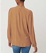 Dotted Pintucked Blouse carousel Product Image 2