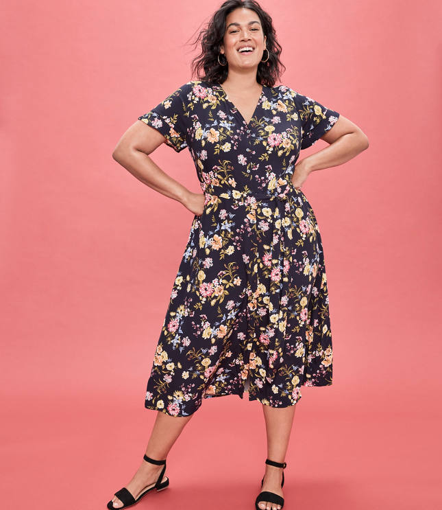 work plus size midi dresses