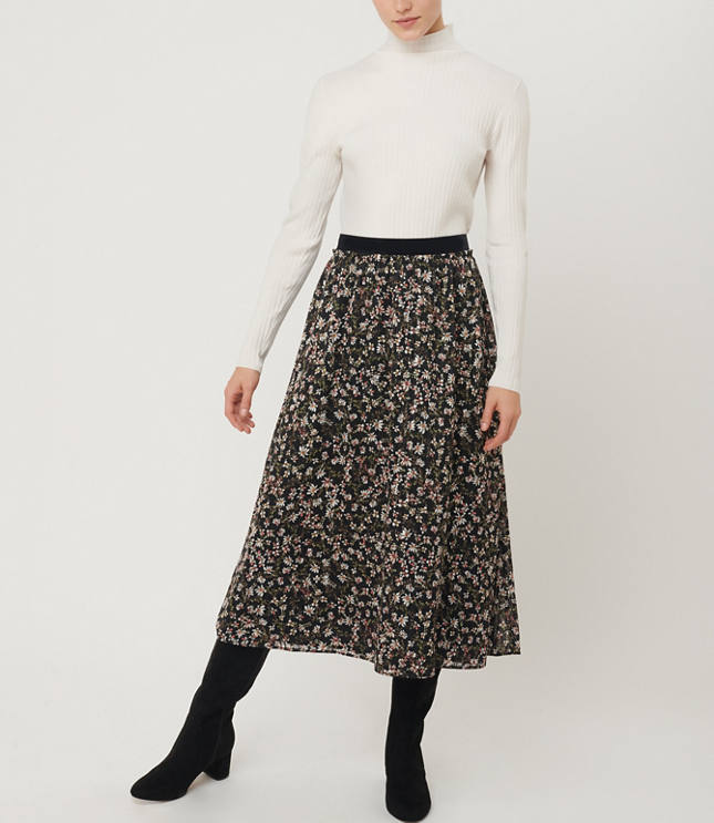 loft pull on maxi skirt