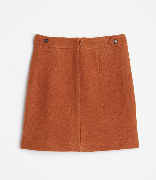 Wooly Button Tab Skirt