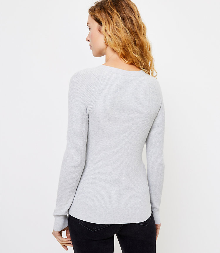 Button Trim Sweater image number 2