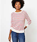 Heart Striped Sweater carousel Product Image 1