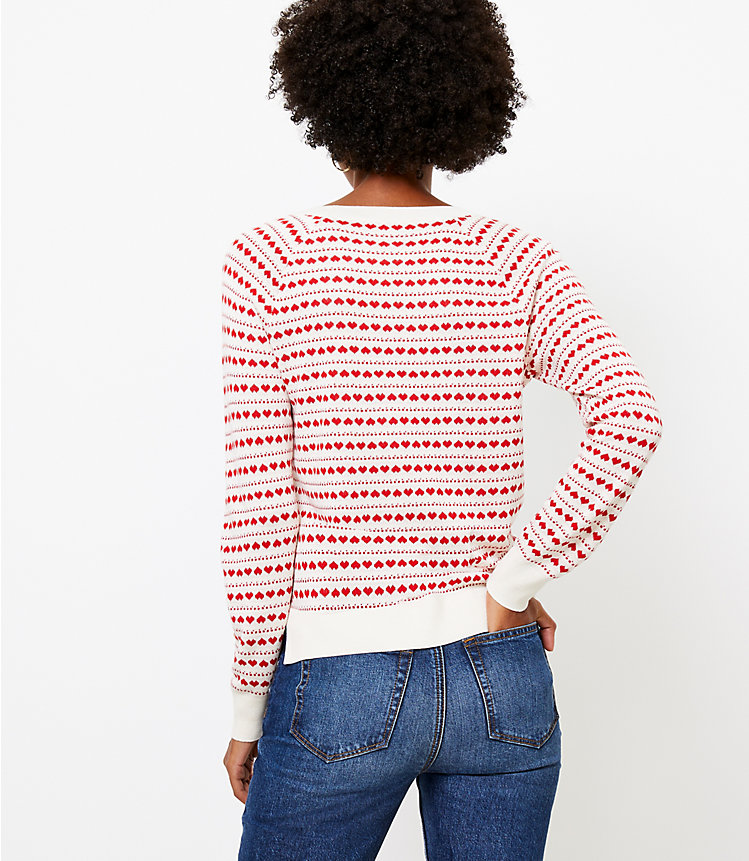 Heart Striped Sweater image number 2