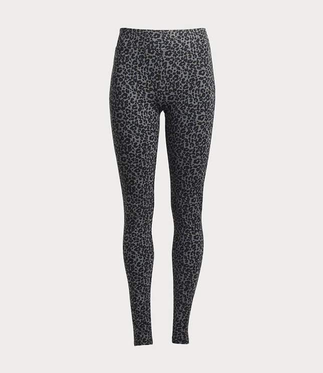 Petite leopard hot sale print leggings